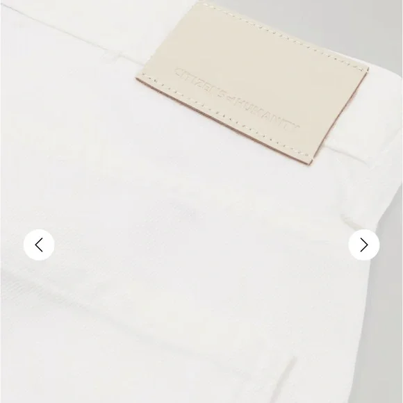 NWT Citizens Of Humanity Annina Trouser Jean in Soft White size 33